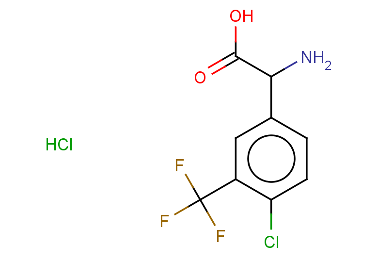 2-amino-2-[4-chloro-3-(trifluoromethyl)phenyl]acetic acid hydrochloride
