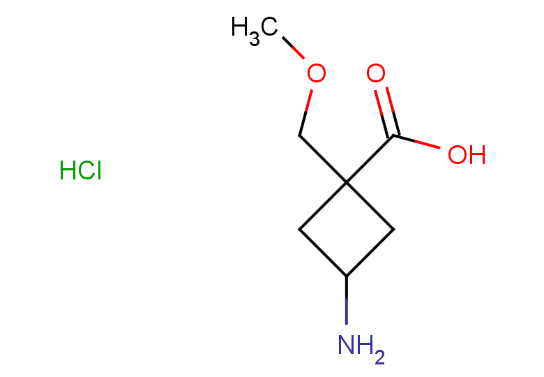 3-amino-1-(methoxymethyl)cyclobutane-1-carboxylic acid hydrochloride, Mixture of diastereomers