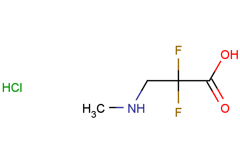2,2-difluoro-3-(methylamino)propanoic acid hydrochloride
