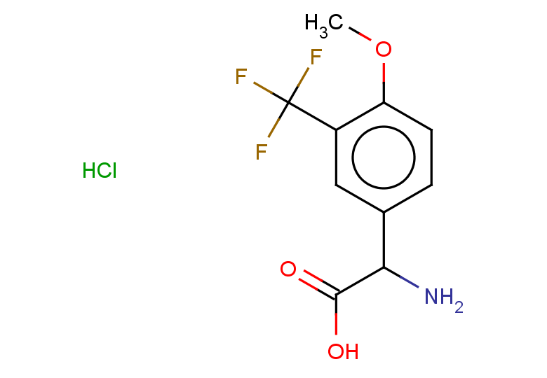 2-amino-2-[4-methoxy-3-(trifluoromethyl)phenyl]acetic acid hydrochloride