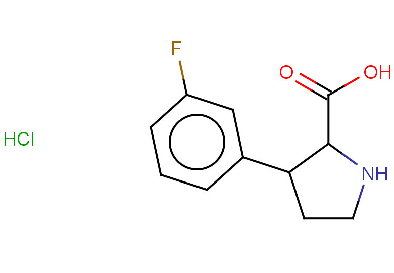 3-(3-fluorophenyl)pyrrolidine-2-carboxylic acid hydrochloride, Mixture of diastereomers