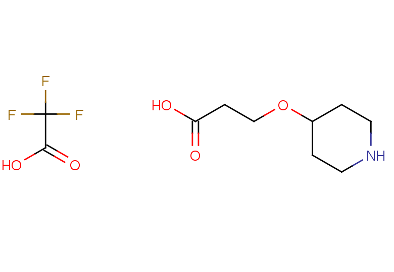 3-(piperidin-4-yloxy)propanoic acid, trifluoroacetic acid