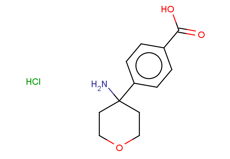 4-(4-aminooxan-4-yl)benzoic acid hydrochloride