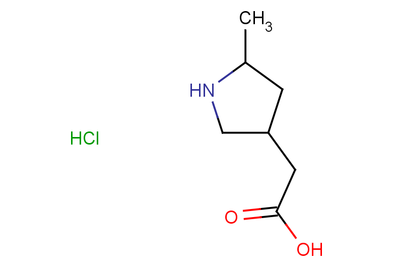 2-(5-methylpyrrolidin-3-yl)acetic acid hydrochloride, Mixture of diastereomers