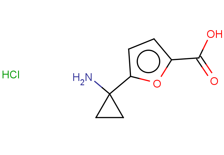 5-(1-aminocyclopropyl)furan-2-carboxylic acid hydrochloride