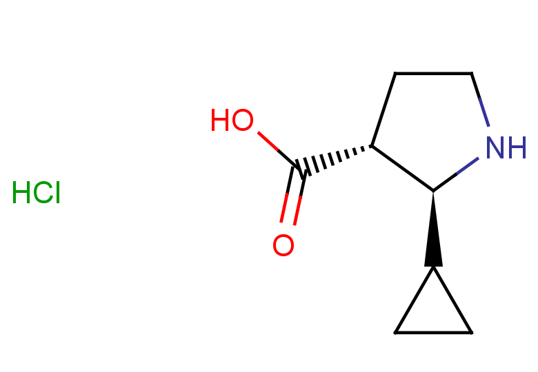 rac-(2R,3S)-2-cyclopropylpyrrolidine-3-carboxylic acid hydrochloride, trans