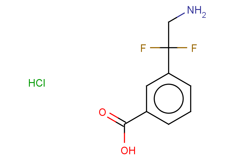 3-(2-amino-1,1-difluoroethyl)benzoic acid hydrochloride