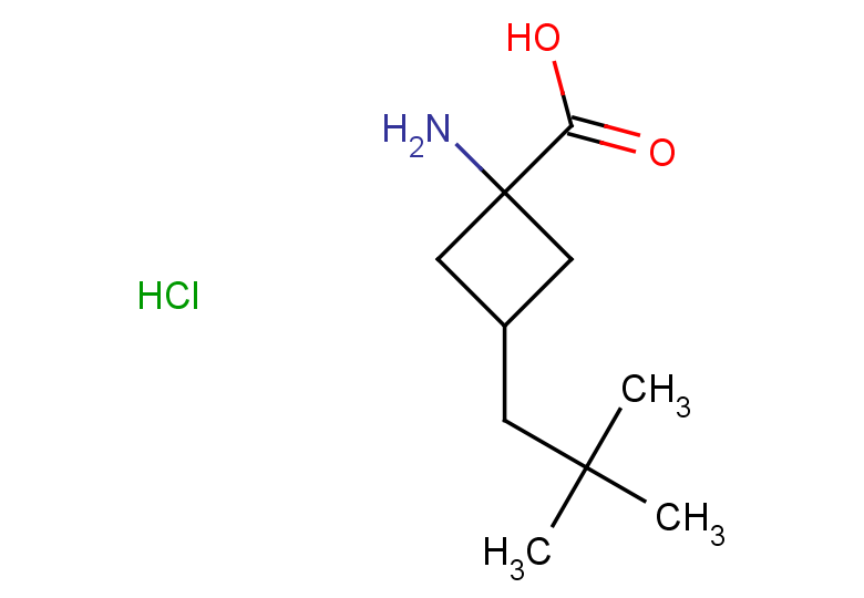 1-amino-3-(2,2-dimethylpropyl)cyclobutane-1-carboxylic acid hydrochloride, Mixture of diastereomers