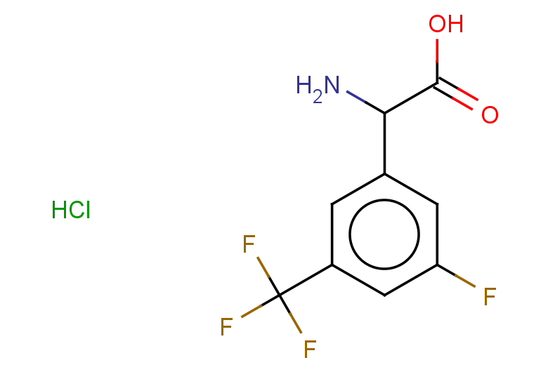 2-amino-2-[3-fluoro-5-(trifluoromethyl)phenyl]acetic acid hydrochloride