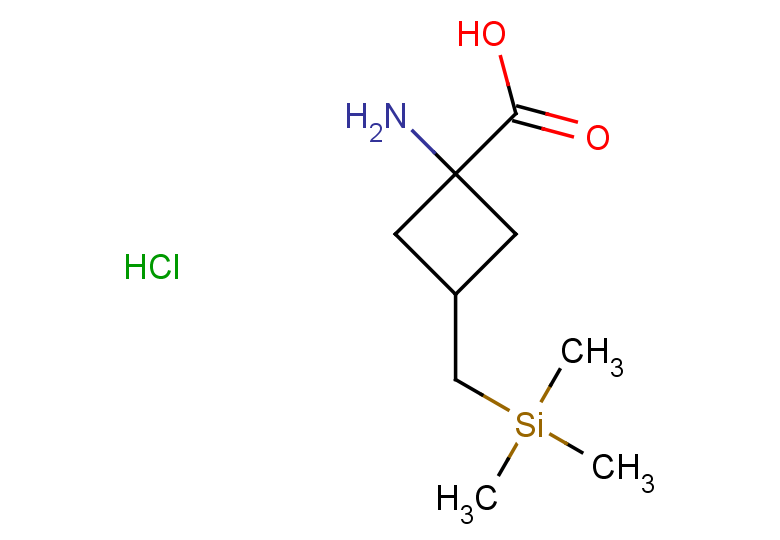 1-amino-3-[(trimethylsilyl)methyl]cyclobutane-1-carboxylic acid hydrochloride, Mixture of diastereomers