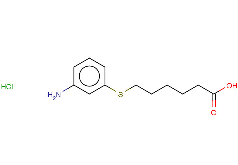 6-[(3-aminophenyl)sulfanyl]hexanoic acid hydrochloride