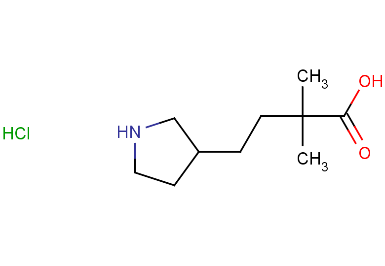 2,2-dimethyl-4-(pyrrolidin-3-yl)butanoic acid hydrochloride