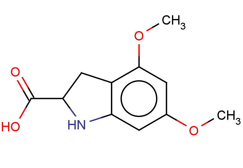 4,6-dimethoxy-2,3-dihydro-1H-indole-2-carboxylic acid