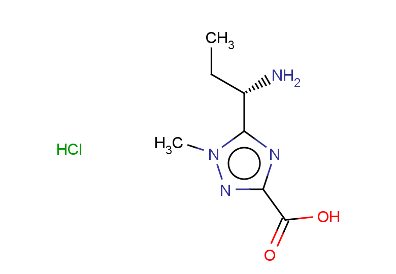 5-[(1S)-1-aminopropyl]-1-methyl-1H-1,2,4-triazole-3-carboxylic acid hydrochloride