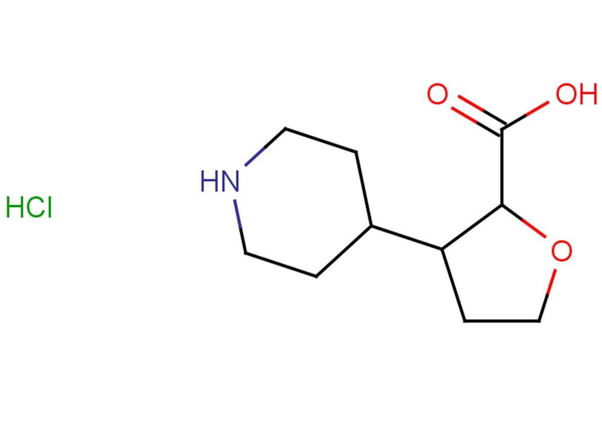 3-(piperidin-4-yl)oxolane-2-carboxylic acid hydrochloride, Mixture of diastereomers