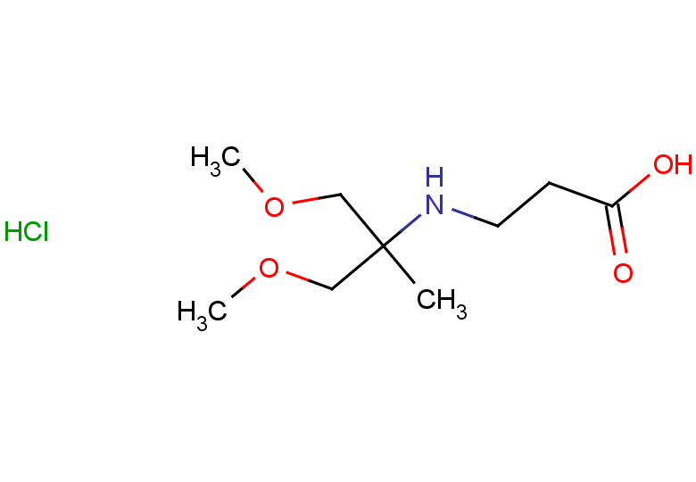 3-[(1,3-dimethoxy-2-methylpropan-2-yl)amino]propanoic acid hydrochloride