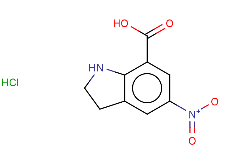 5-nitro-2,3-dihydro-1H-indole-7-carboxylic acid hydrochloride