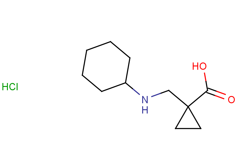 1-[(cyclohexylamino)methyl]cyclopropane-1-carboxylic acid hydrochloride