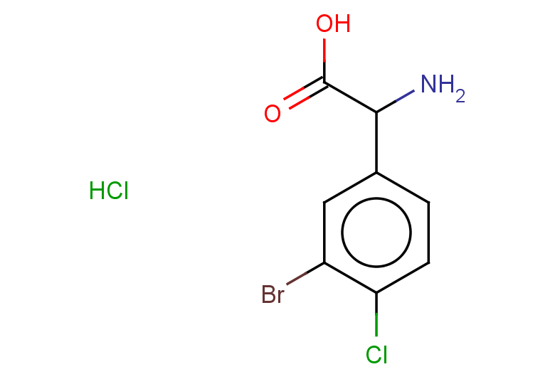 2-amino-2-(3-bromo-4-chlorophenyl)acetic acid hydrochloride
