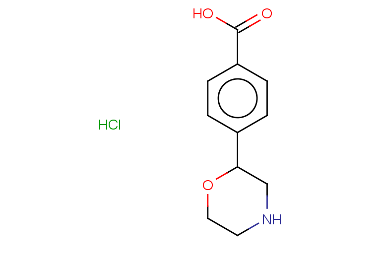 4-(morpholin-2-yl)benzoic acid hydrochloride