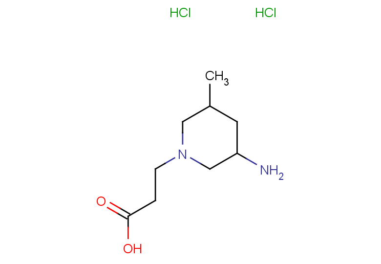 3-(3-amino-5-methylpiperidin-1-yl)propanoic acid dihydrochloride