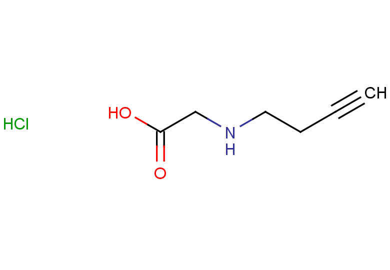 2-[(but-3-yn-1-yl)amino]acetic acid hydrochloride