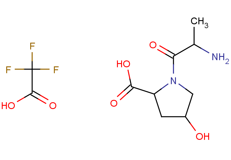 1-(2-aminopropanoyl)-4-hydroxypyrrolidine-2-carboxylic acid, trifluoroacetic acid