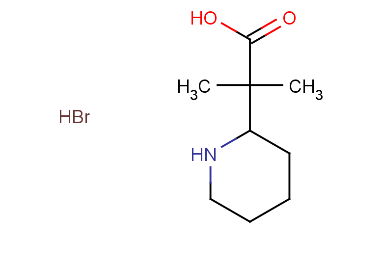 2-methyl-2-(piperidin-2-yl)propanoic acid hydrobromide