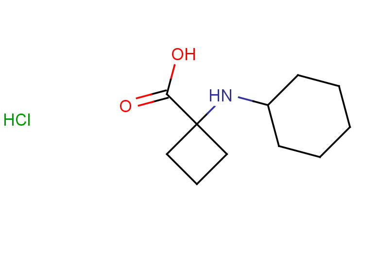 1-(cyclohexylamino)cyclobutane-1-carboxylic acid hydrochloride