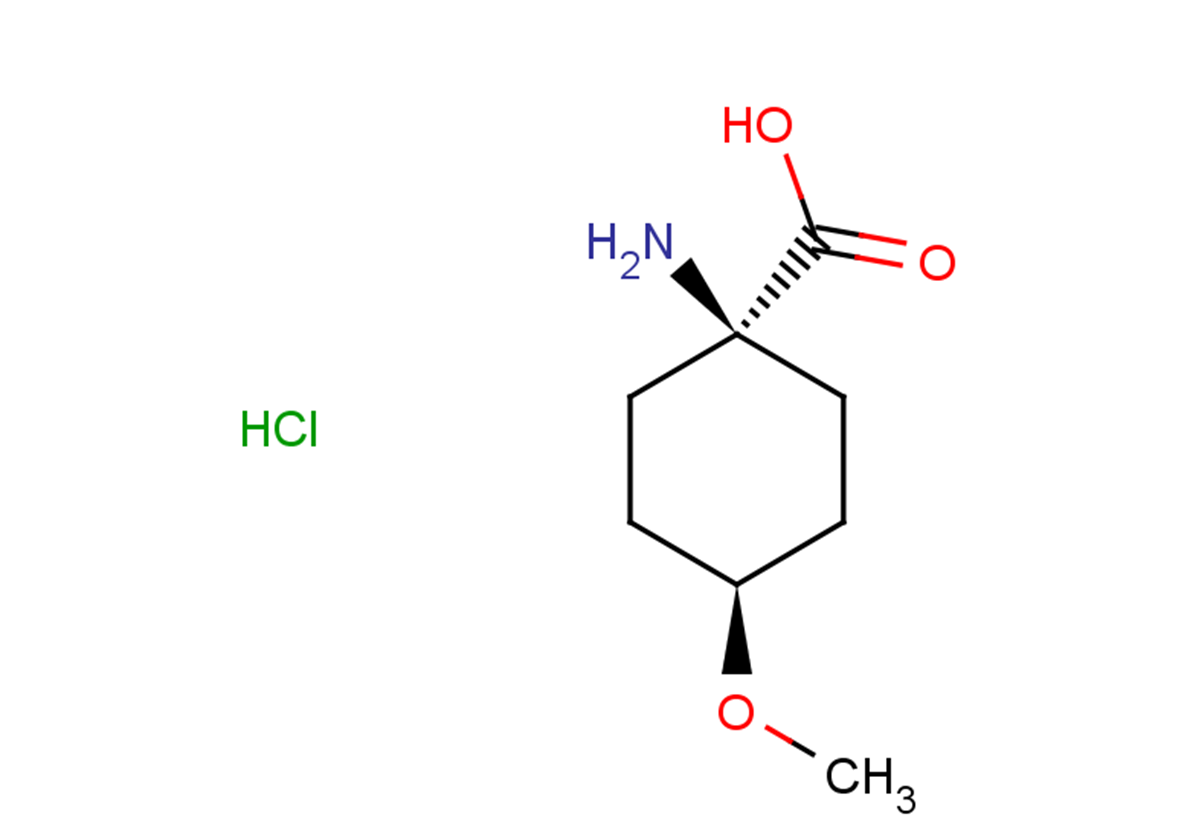 (1s,4s)-1-amino-4-methoxycyclohexane-1-carboxylic acid hydrochloride, trans