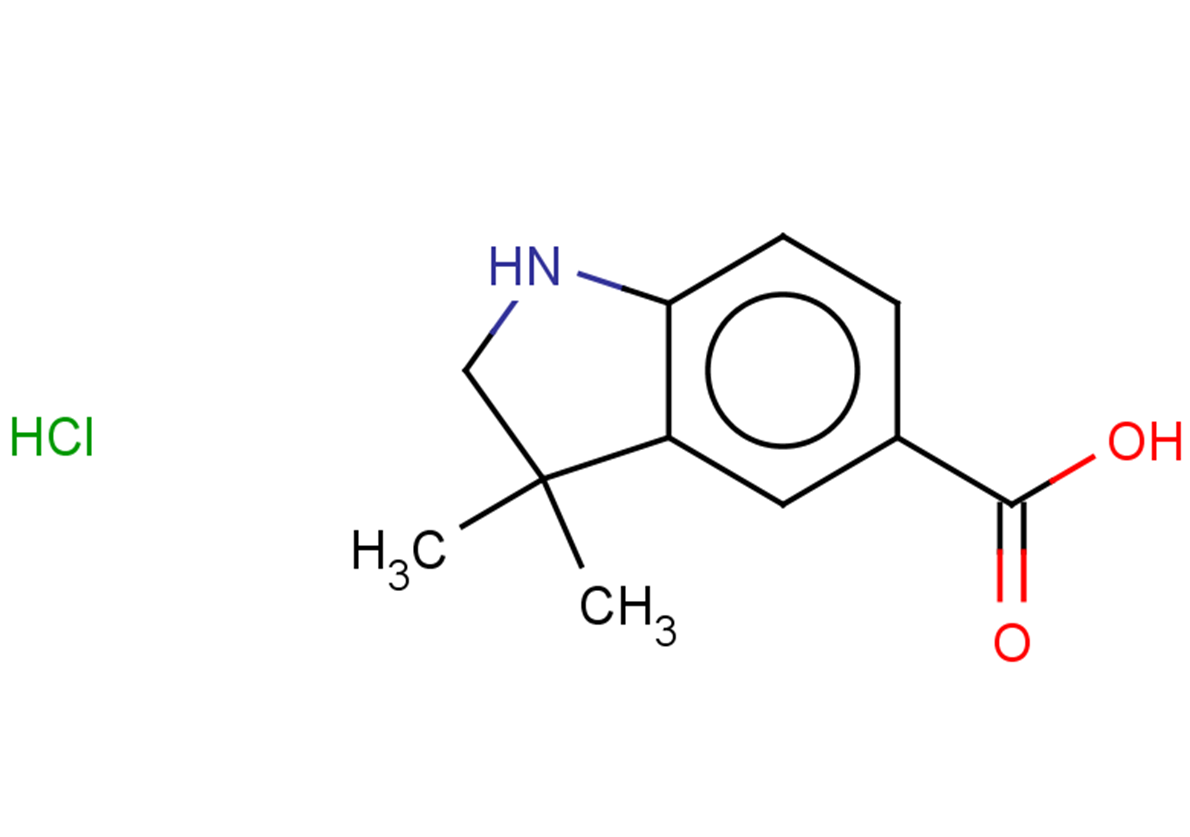 3,3-dimethyl-2,3-dihydro-1H-indole-5-carboxylic acid hydrochloride