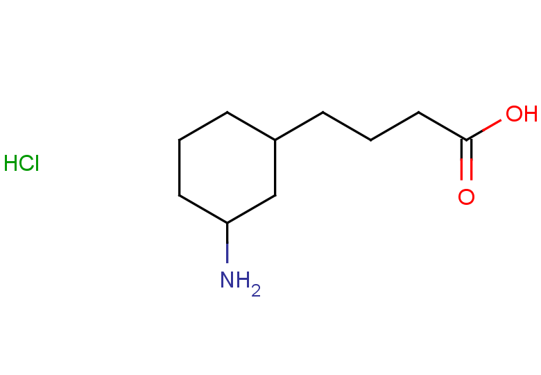 4-(3-aminocyclohexyl)butanoic acid hydrochloride, Mixture of diastereomers