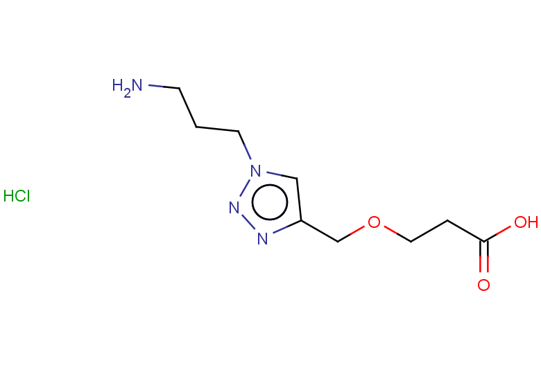 3-{[1-(3-aminopropyl)-1H-1,2,3-triazol-4-yl]methoxy}propanoic acid hydrochloride
