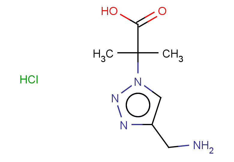 2-[4-(aminomethyl)-1H-1,2,3-triazol-1-yl]-2-methylpropanoic acid hydrochloride