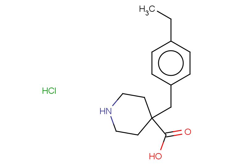 4-[(4-ethylphenyl)methyl]piperidine-4-carboxylic acid hydrochloride