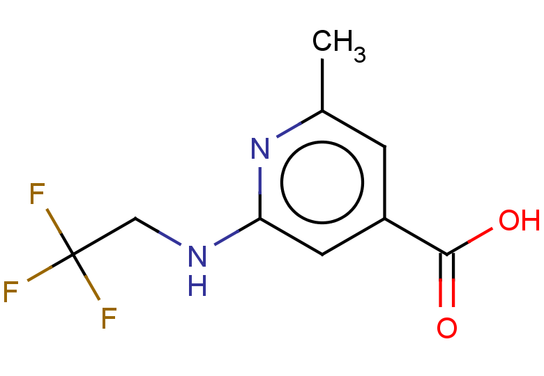 2-methyl-6-[(2,2,2-trifluoroethyl)amino]pyridine-4-carboxylic acid