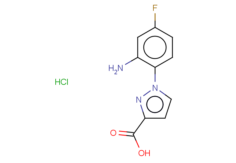 1-(2-amino-4-fluorophenyl)-1H-pyrazole-3-carboxylic acid hydrochloride