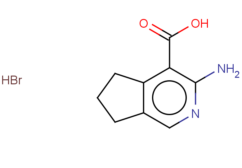 3-amino-5H,6H,7H-cyclopenta[c]pyridine-4-carboxylic acid hydrobromide
