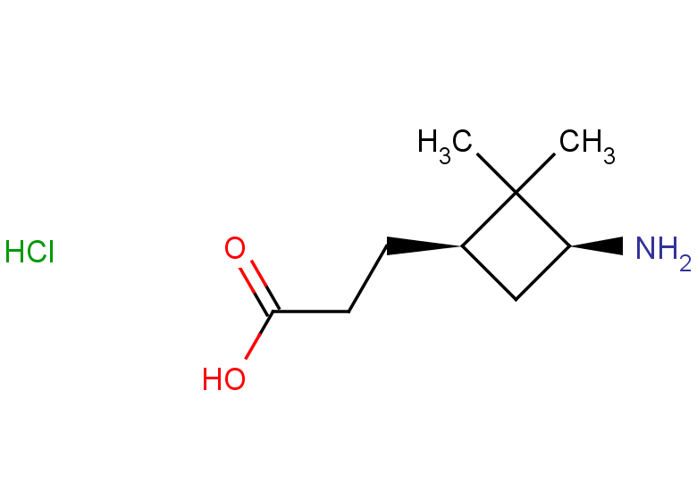 3-[(1R,3S)-3-amino-2,2-dimethylcyclobutyl]propanoic acid hydrochloride