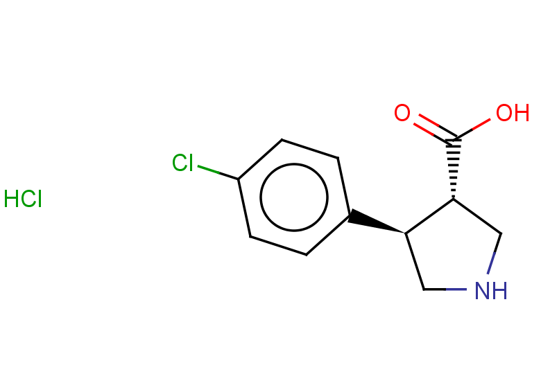 rac-(3R,4S)-4-(4-chlorophenyl)pyrrolidine-3-carboxylic acid hydrochloride, trans