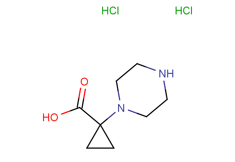 1-(piperazin-1-yl)cyclopropane-1-carboxylic acid dihydrochloride