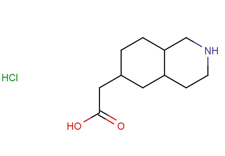 2-(decahydroisoquinolin-6-yl)acetic acid hydrochloride