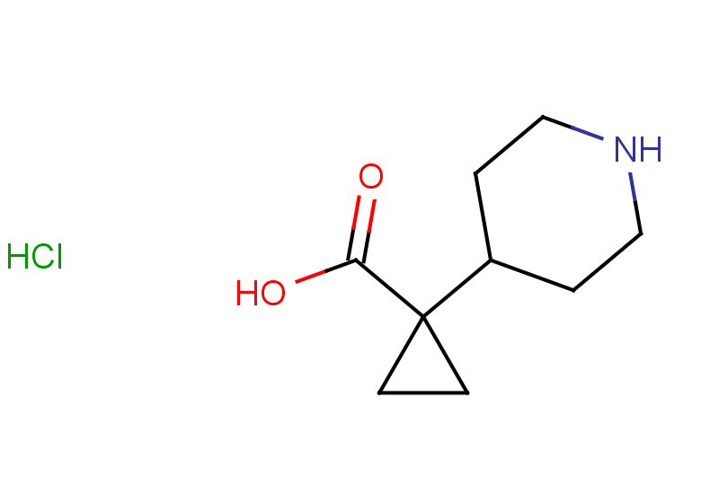1-(piperidin-4-yl)cyclopropane-1-carboxylic acid hydrochloride