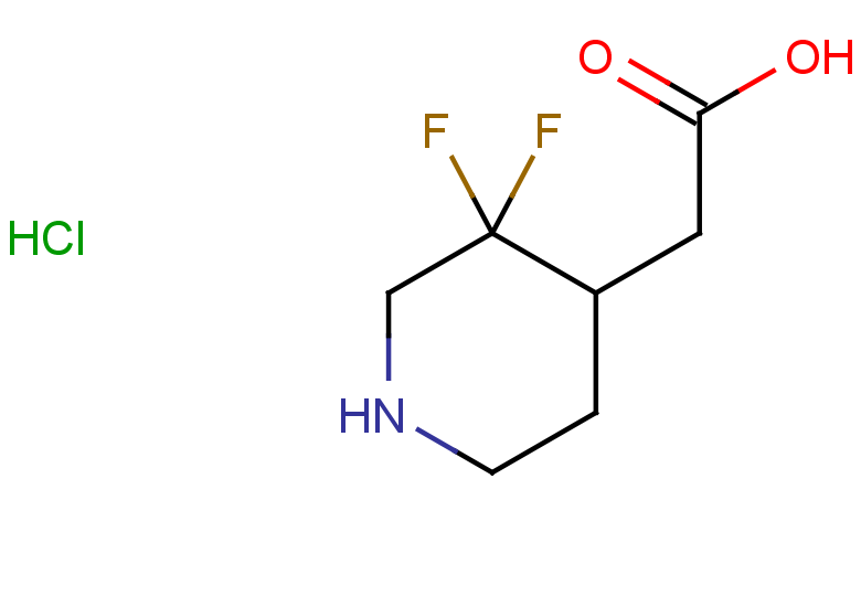 2-(3,3-difluoropiperidin-4-yl)acetic acid hydrochloride
