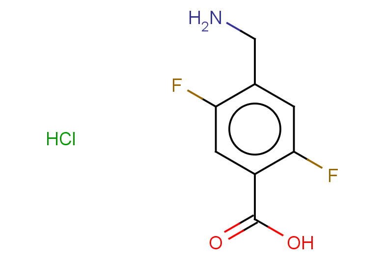 4-(aminomethyl)-2,5-difluorobenzoic acid hydrochloride