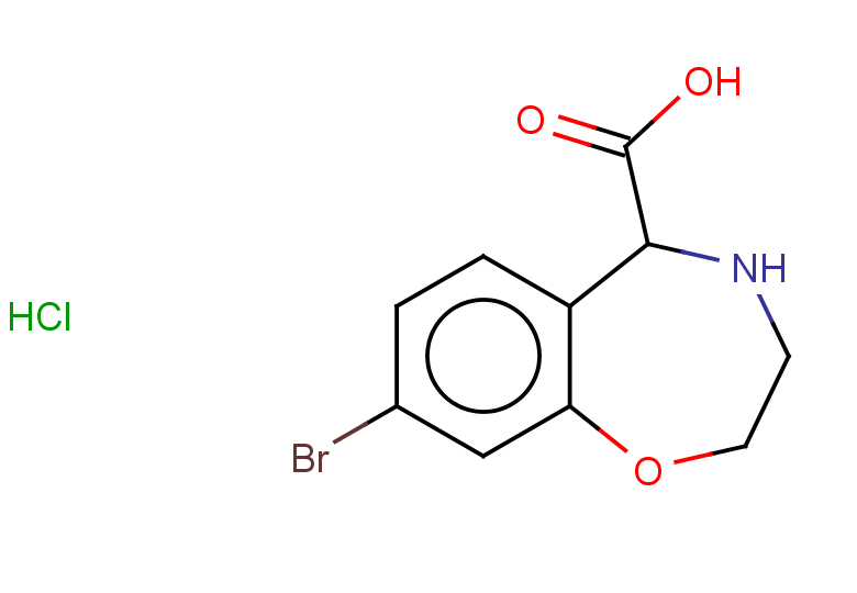 8-bromo-2,3,4,5-tetrahydro-1,4-benzoxazepine-5-carboxylic acid hydrochloride
