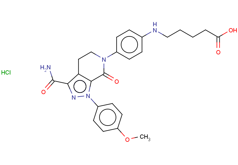 5-({4-[3-carbamoyl-1-(4-methoxyphenyl)-7-oxo-1H,4H,5H,6H,7H-pyrazolo[3,4-c]pyridin-6-yl]phenyl}amino)pentanoic acid hydrochloride