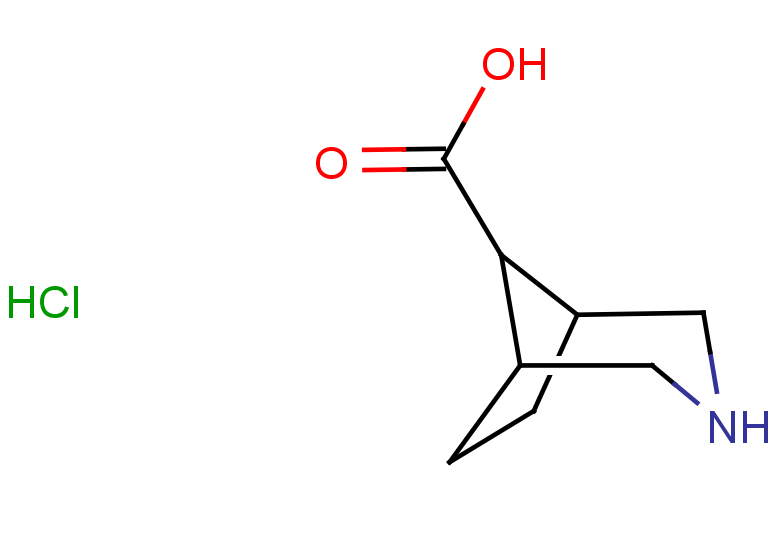 3-azabicyclo[3.2.1]octane-8-carboxylic acid hydrochloride, Mixture of isomers