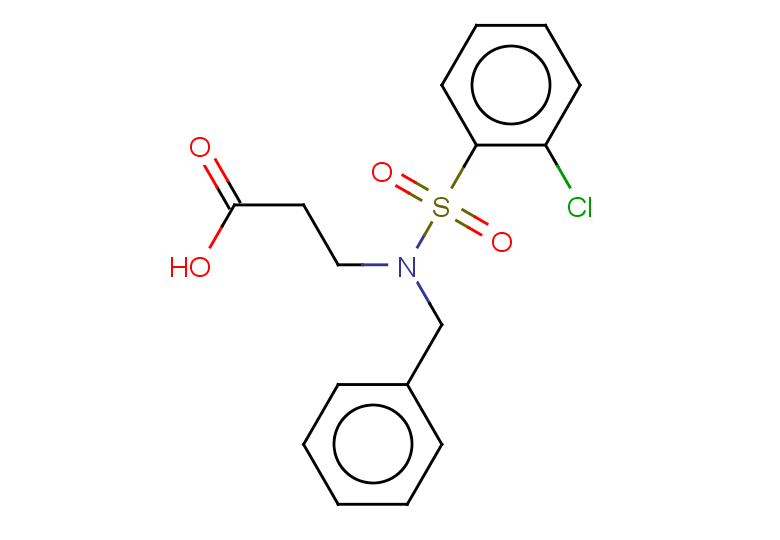 3-(N-benzyl2-chlorobenzenesulfonamido)propanoic acid