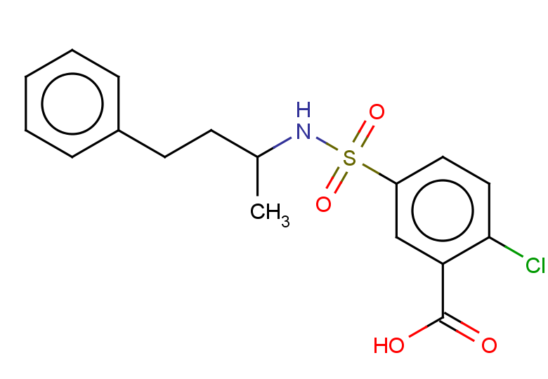 2-chloro-5-[(4-phenylbutan-2-yl)sulfamoyl]benzoic acid